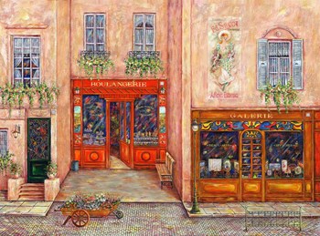 Flowers in Paris by Vessela G. art print