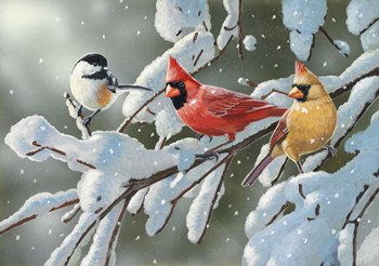 Heavy Snowfall by William Vanderdasson art print