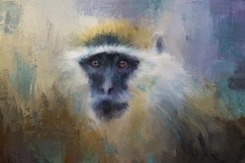 African Grivet Monkey by Jai Johnson art print