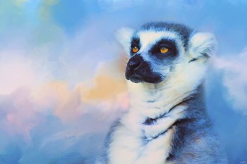 Colorful Expressions Lemur by Jai Johnson art print