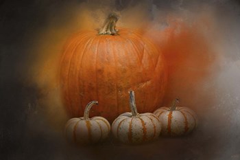 Pumpkins In October by Jai Johnson art print