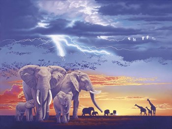 Sacred Family by John Naito art print