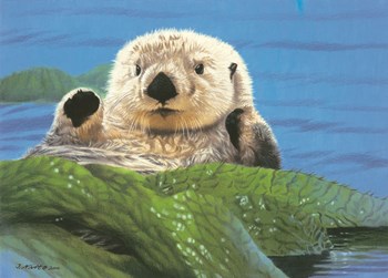 Afternoon Swim by John Naito art print