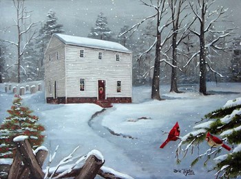 Old St. Paul&#39;s At Christmas by Arie Reinhardt Taylor art print