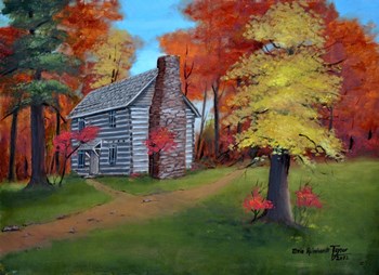 Hickory Tavern in Autumn by Arie Reinhardt Taylor art print