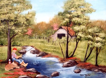 Gone Fishing by Arie Reinhardt Taylor art print