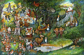 Alice in Wonderland by Bill Bell art print