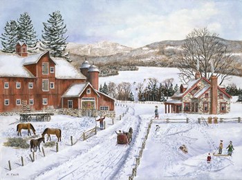 Hidden Lake Farm by Bob Fair art print