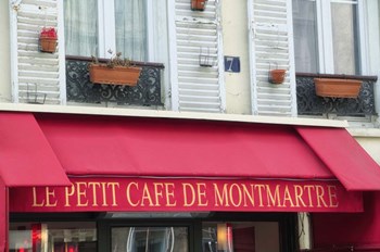 Cafe on Montmartre by Cora Niele art print