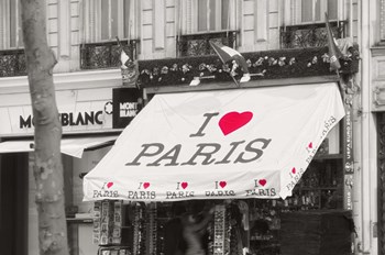 I Love Paris by Cora Niele art print