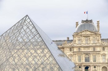 Louvre Palace And Pyramid II by Cora Niele art print