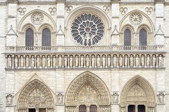 Notre Dame Facade Details I by Cora Niele art print