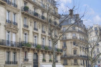 Paris' Apartement Buildings by Cora Niele art print