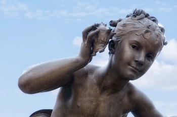 Pont Alexandre III Statue I by Cora Niele art print