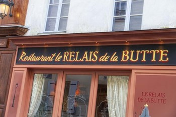 Relais de la Butte Restaurant by Cora Niele art print