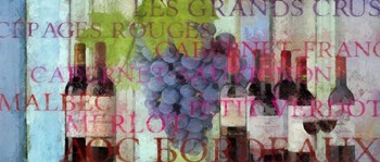 Bordeaux Wine by Cora Niele art print