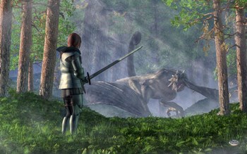 The Wyvern by Daniel Eskridge art print