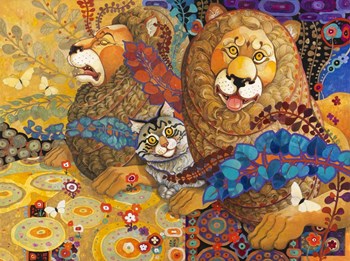 Leonine Tapestry by David Galchutt art print