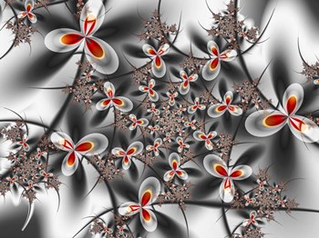 Cherry Blossoms by Fractalicious art print