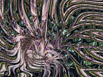 Deep Sea Molusk by Fractalicious art print