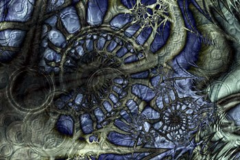 Sonic Indigo by Fractalicious art print