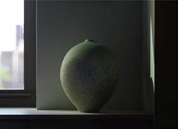 Green Oviform by Geoffrey Ansel Agrons art print