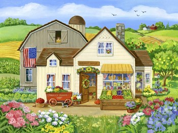 Harvest House 2 by Geraldine Aikman art print