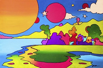 Pop Art Landscape by Howie Green art print