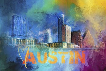 Sending Love To Austin by Jai Johnson art print