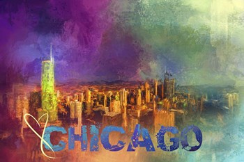 Sending Love To Chicago by Jai Johnson art print