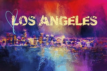 Sending Love To Los Angeles by Jai Johnson art print