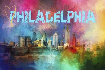 Sending Love To Philadelphia by Jai Johnson art print