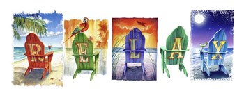 Relax Chairs 5 II by James Mazzotta art print