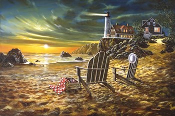 Seaside Rendezvous by Jim Hansel art print