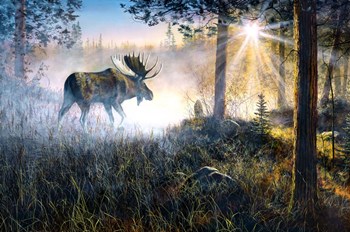 Walk in the Mist by Jim Hansel art print