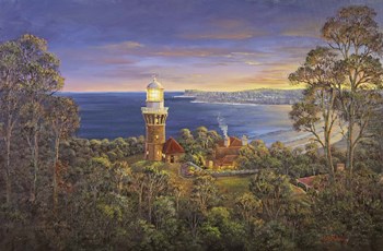 Barrenjoey Light A by John Bradley art print