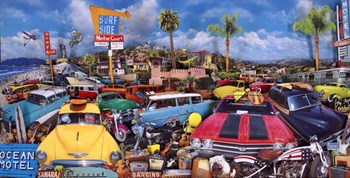 Malibu Surf Bar by John Roy art print