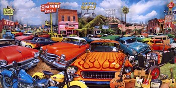 Sea Surf Drive Inn by John Roy art print