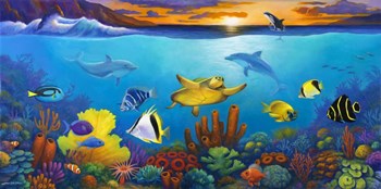 Underwater Color by John Zaccheo art print