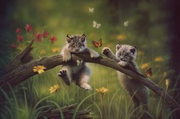 Kittyland by Kirk Reinert art print