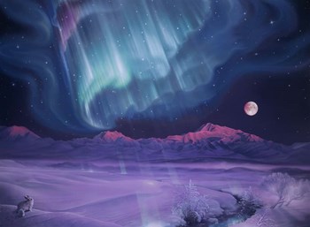 Snowfield Illumination by Kirk Reinert art print