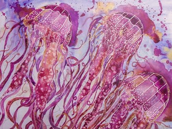 Pink Jellyfish by Lauren Moss art print