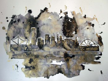 Pittsburghs Black and Gold by Lauren Moss art print