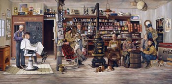 The Mailman by Les Ray art print