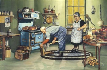 The Woodchopper by Les Ray art print