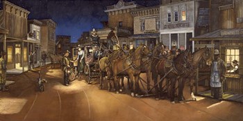 The Late Arrivals by Les Ray art print