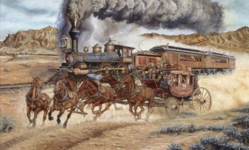 Reluctant for Progress by Les Ray art print