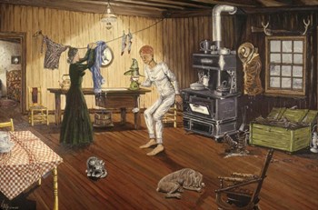 Kitchen Dryout by Les Ray art print