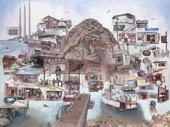 A Day at Morro Bay by Les Ray art print