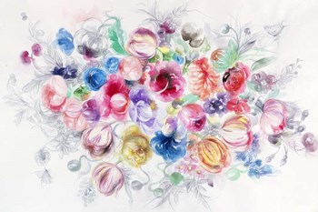 Floral Arrangement III by Li Bo art print